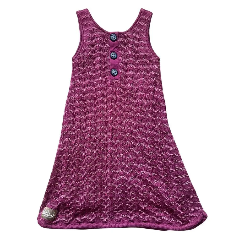 Matilda Jane Paint By Number Aurora Purple Jumper Sleeveless Dress Kids Size 10